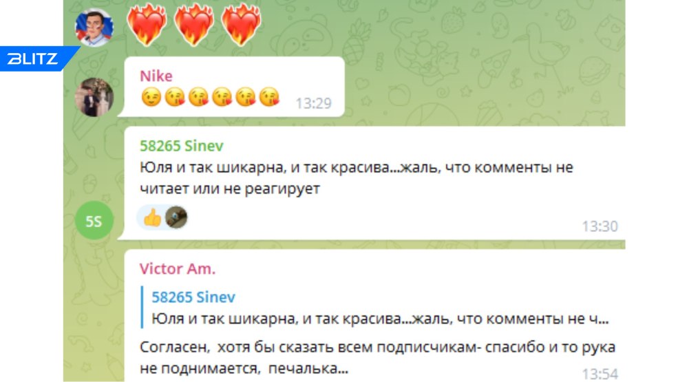 Télégrammes de Julia Mikhalkova