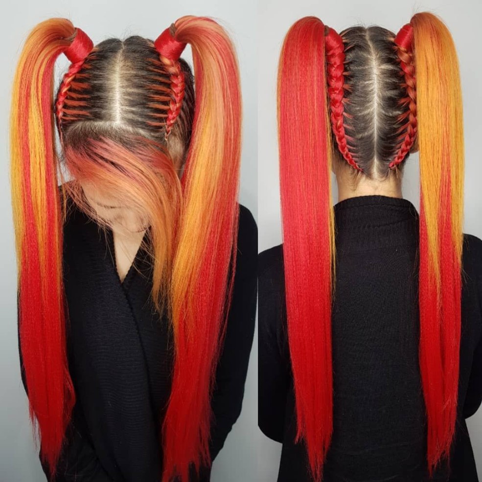 Deux queues avec le kancalon