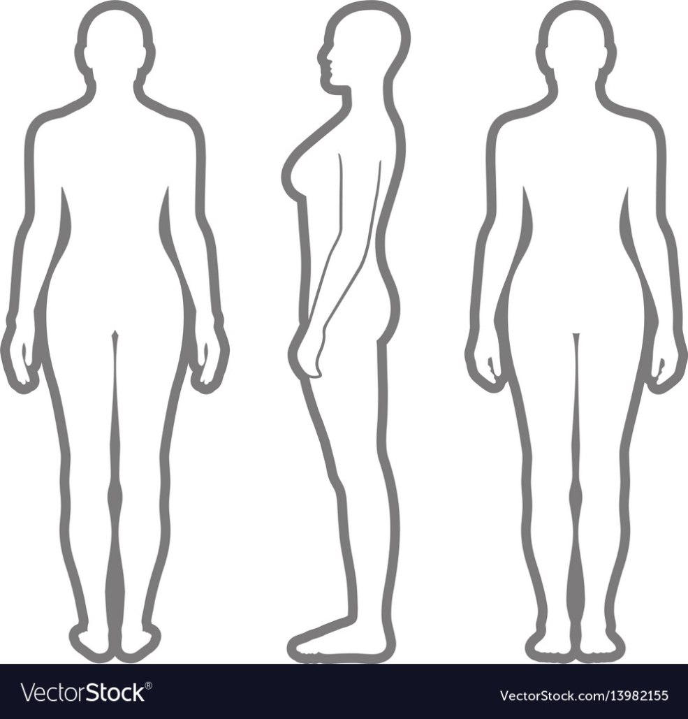 Les contours du corps de la fille