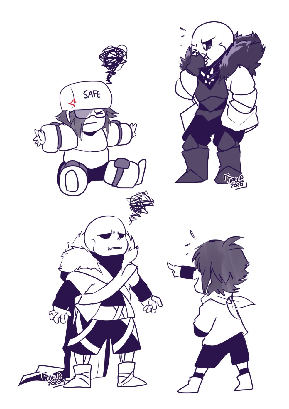 XTALE FRISK ET CROSS