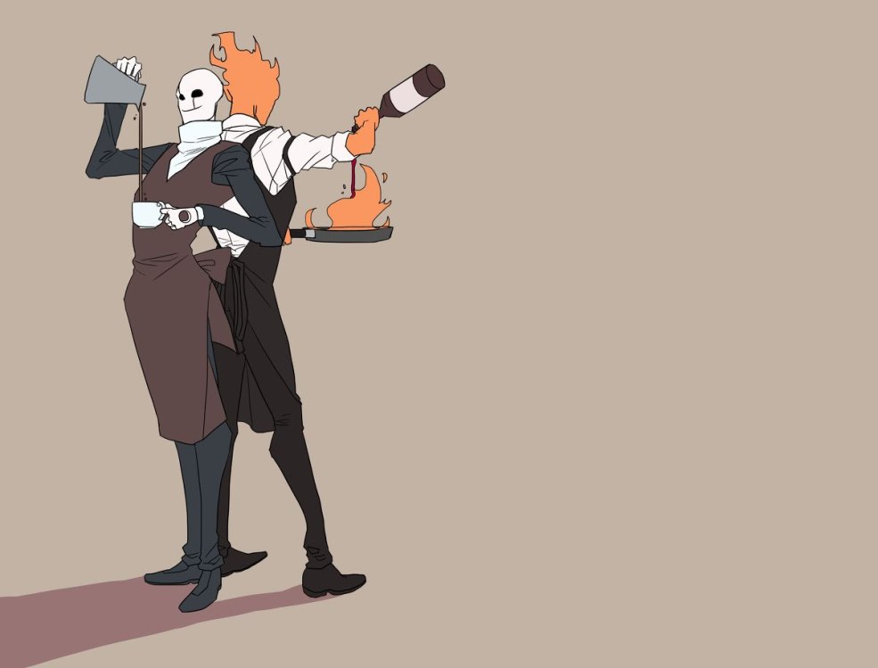 Undertale Grillby et Gaster