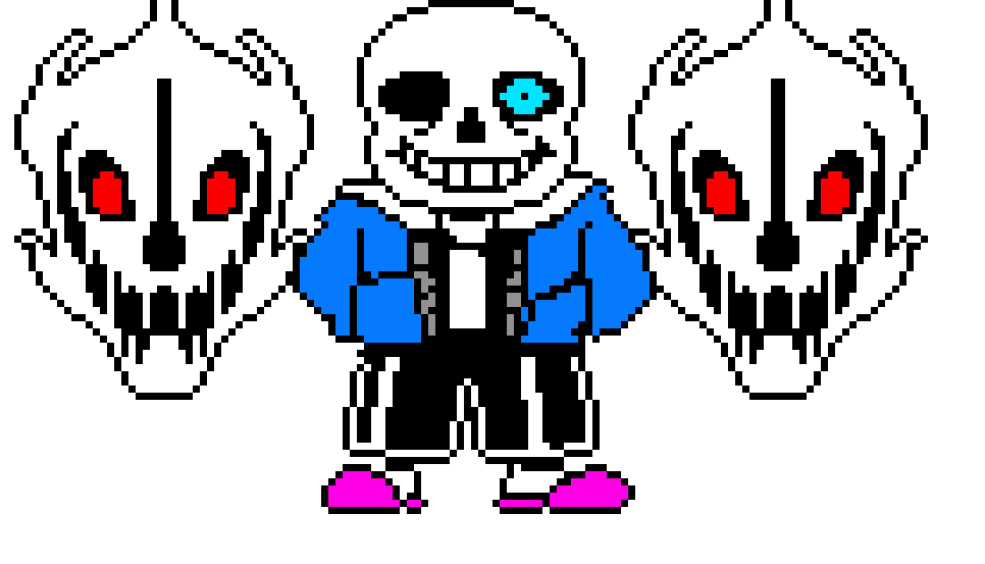 Gaster Blaster Sansa Pixel