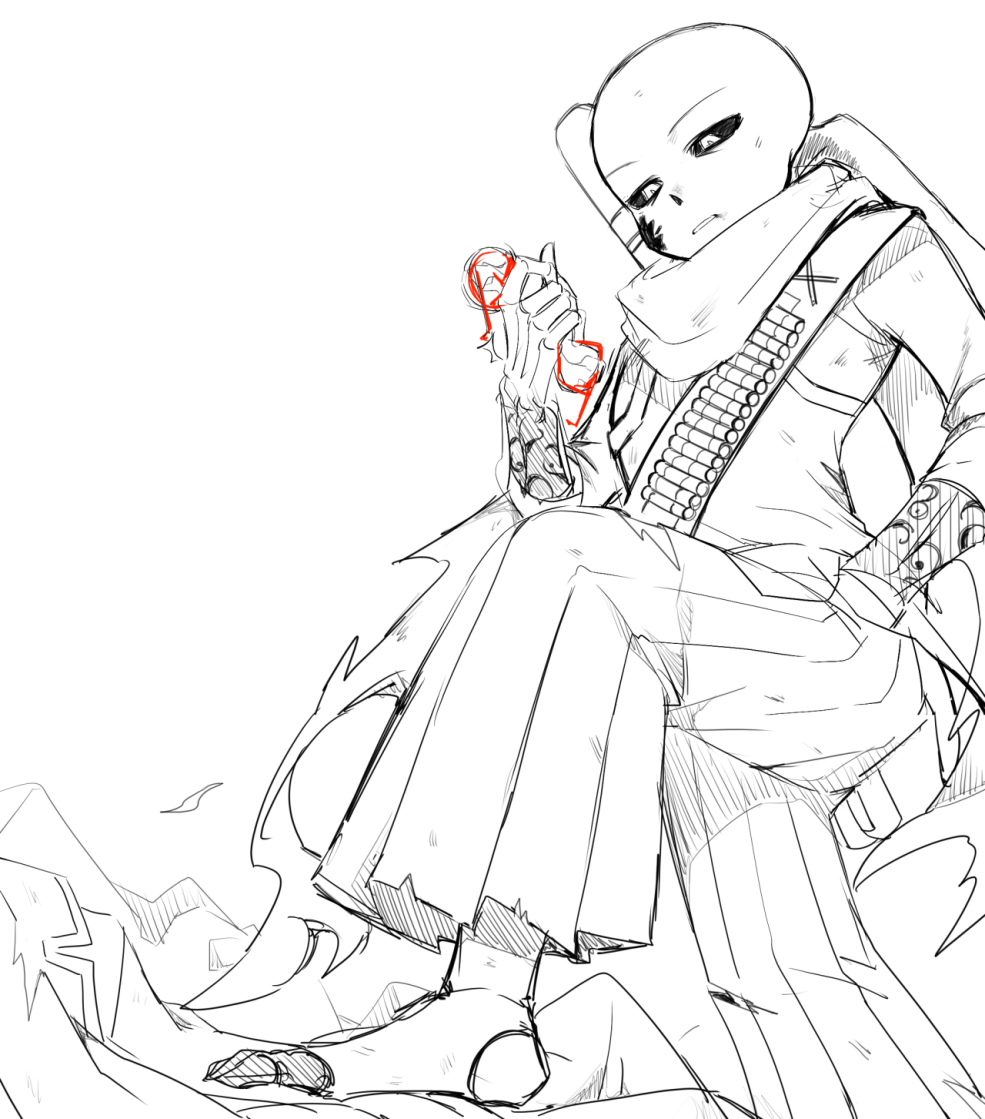 Inc Frisk x Ink Sans 18