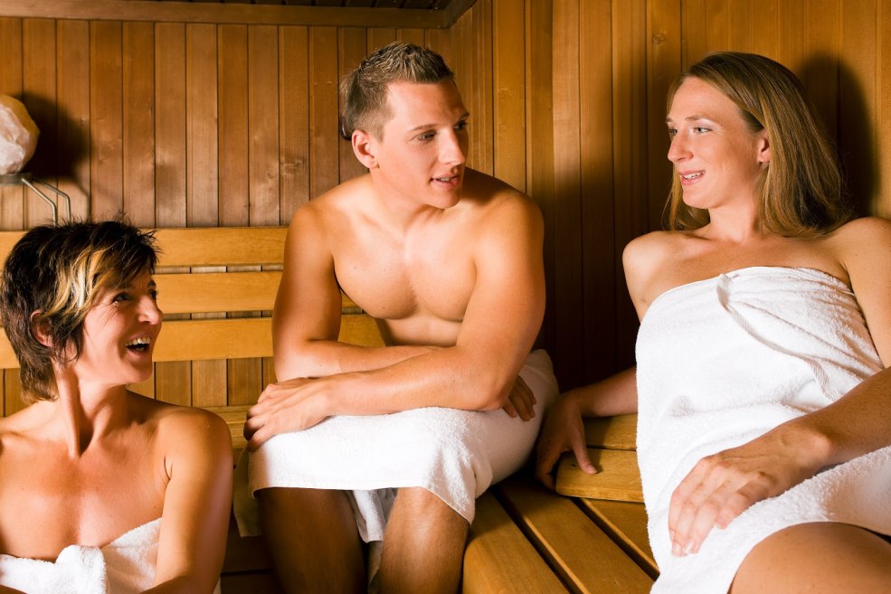 Brûlé dans le sauna