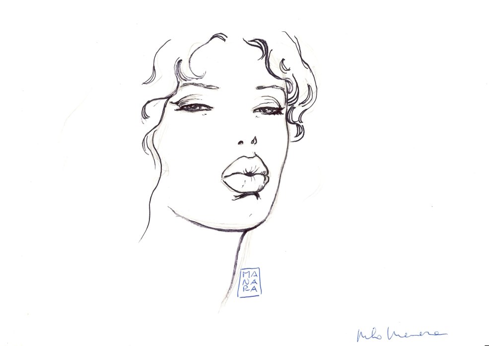 Milo Manara Sketch