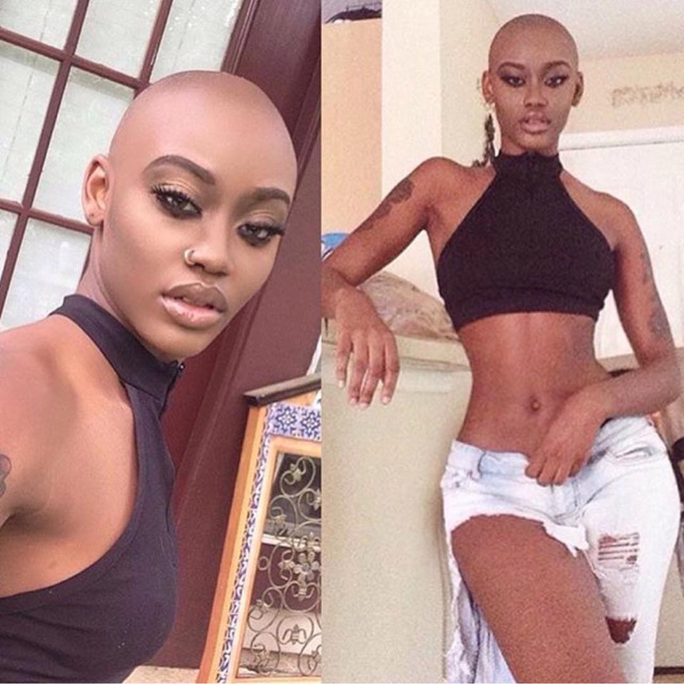 Filles noires chauves