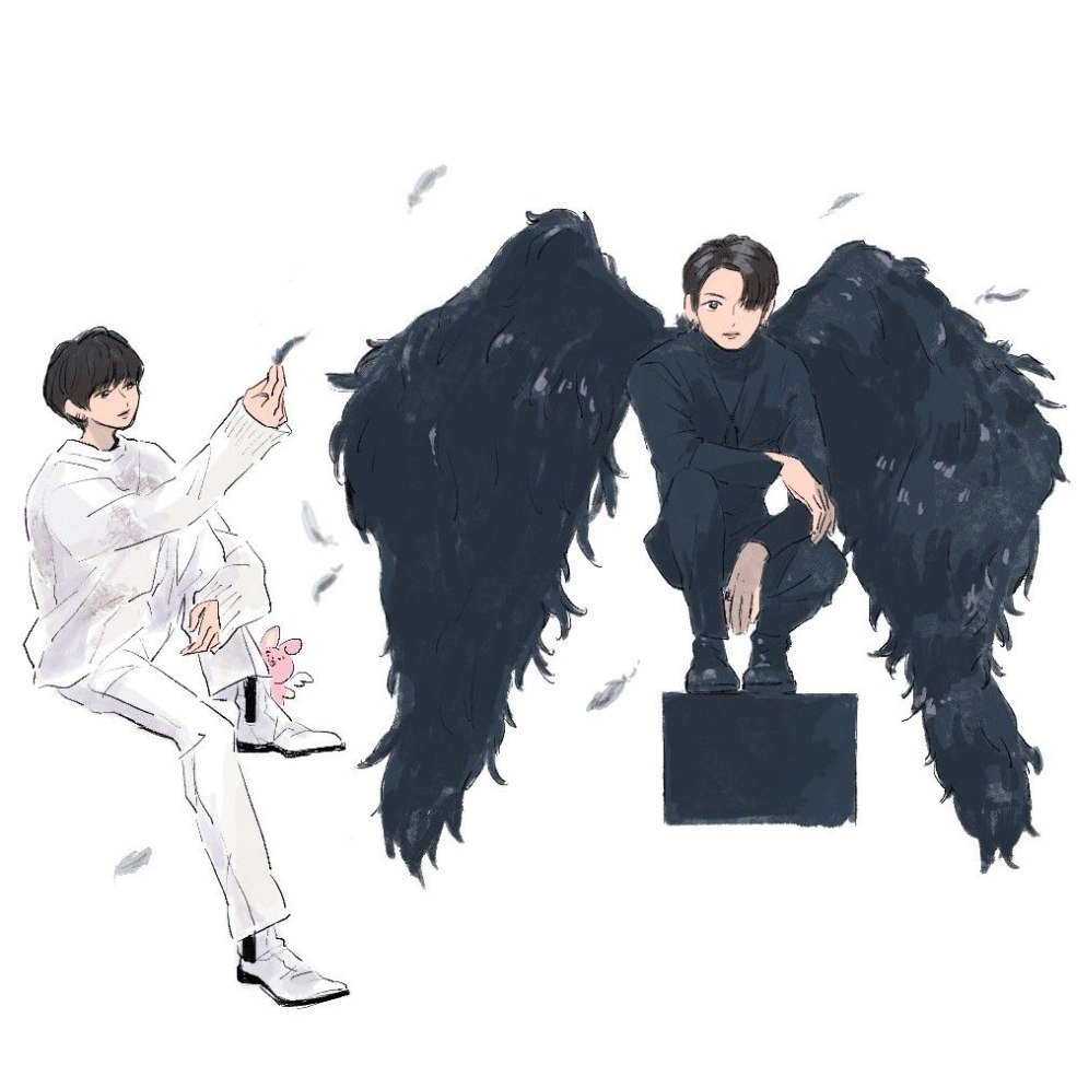 Taehen Angel Jungkook Demon