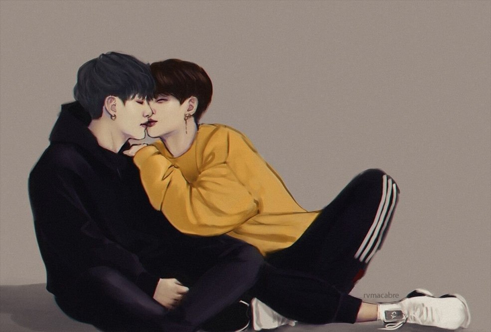 Yoongi Jimin et Jungkook Art