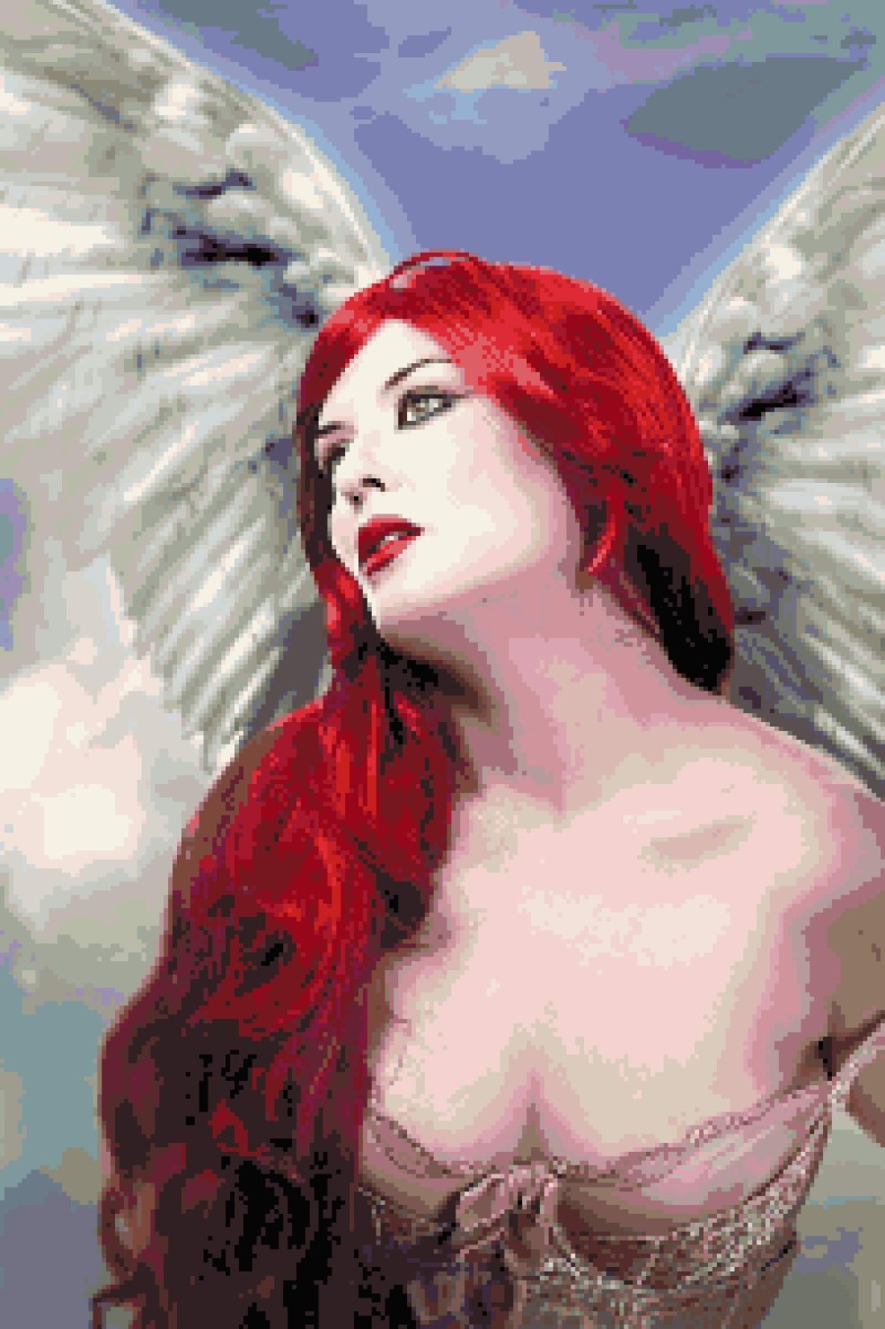 Photo d'un ange aux cheveux roux