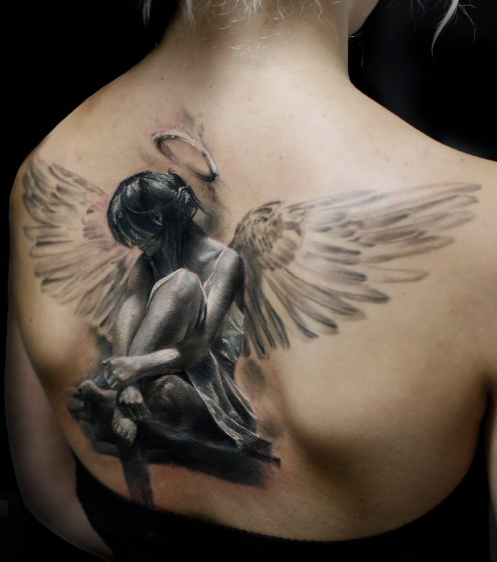 Tatouages pour les filles ange