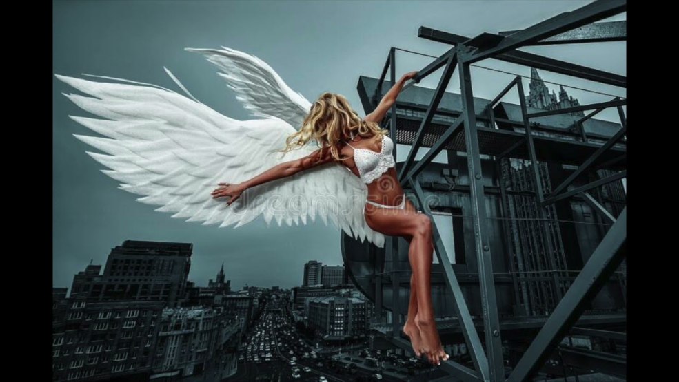 Poster "fille avec des ailes"