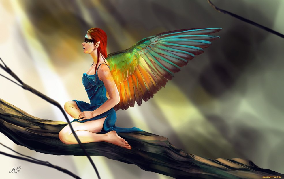 Fille aux ailes de volaille
