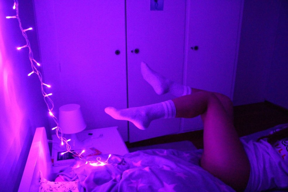 Couleur de cheveux violet