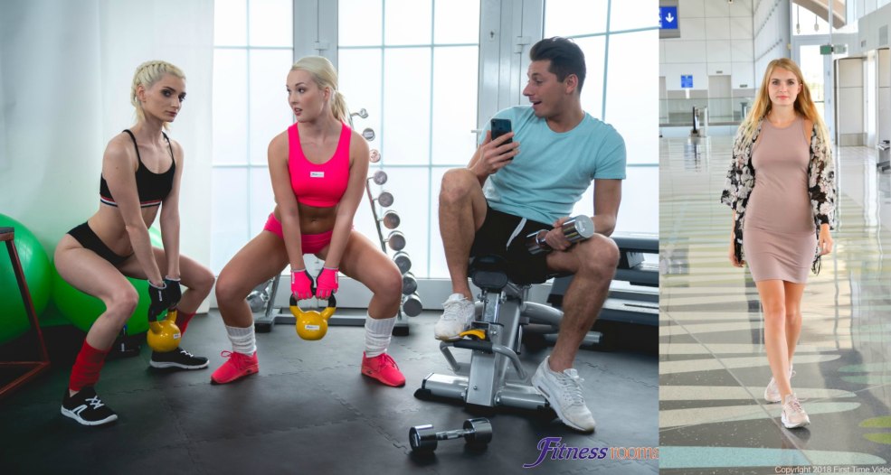 Filles dans le gymnase dans les leggings