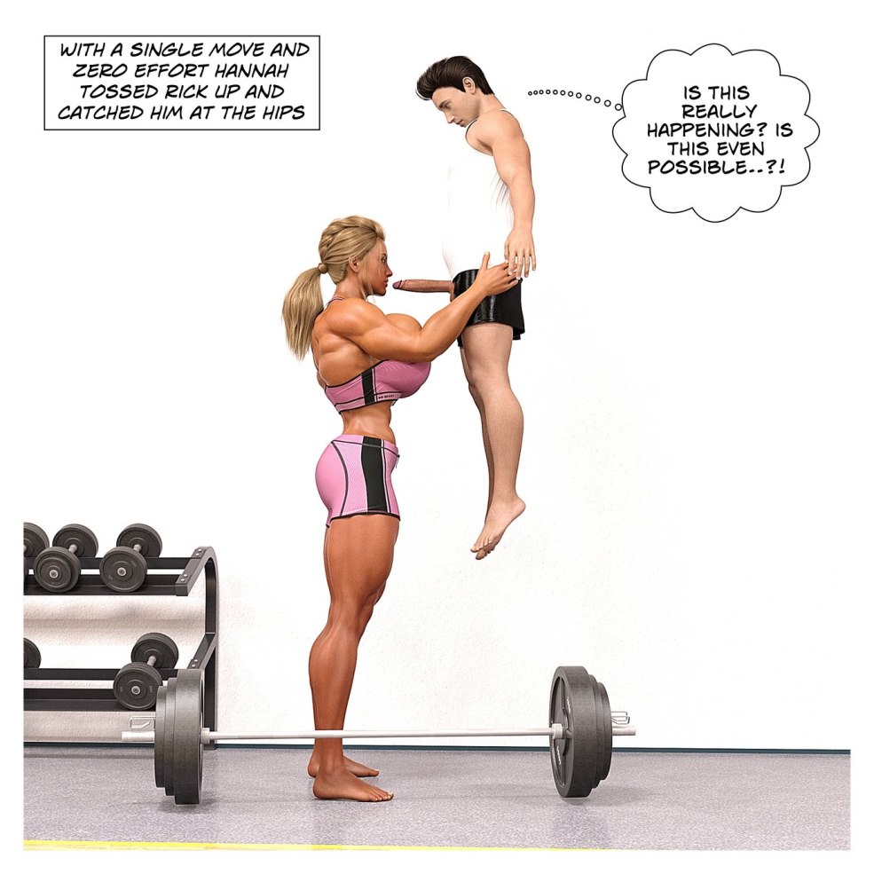 Blonde dans une salle de fitness xxx