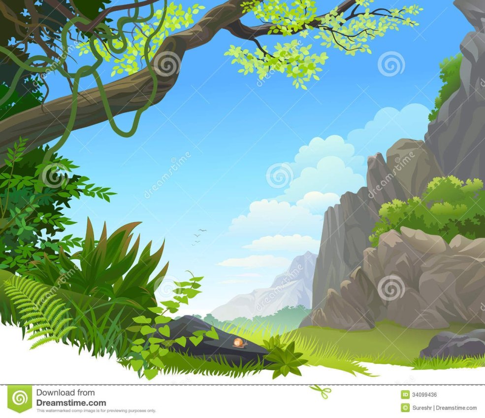 River in the Jungle Vector