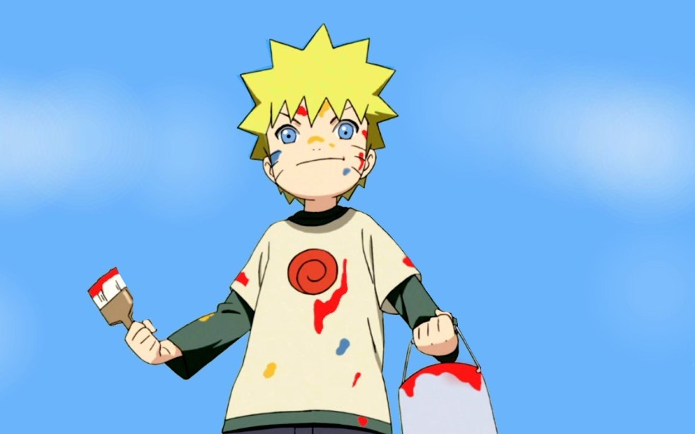 Naruto Uzumaki dans l'enfance