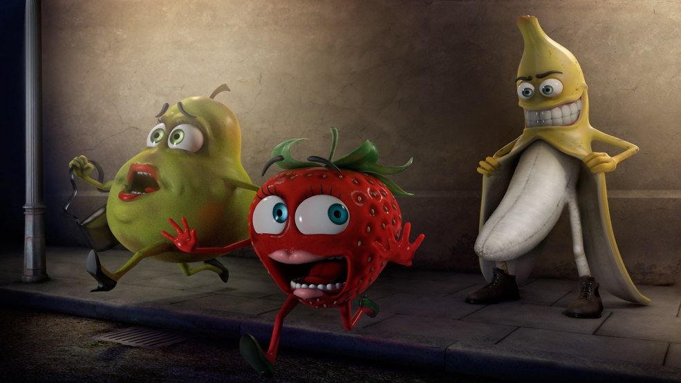 Il lèche la banane