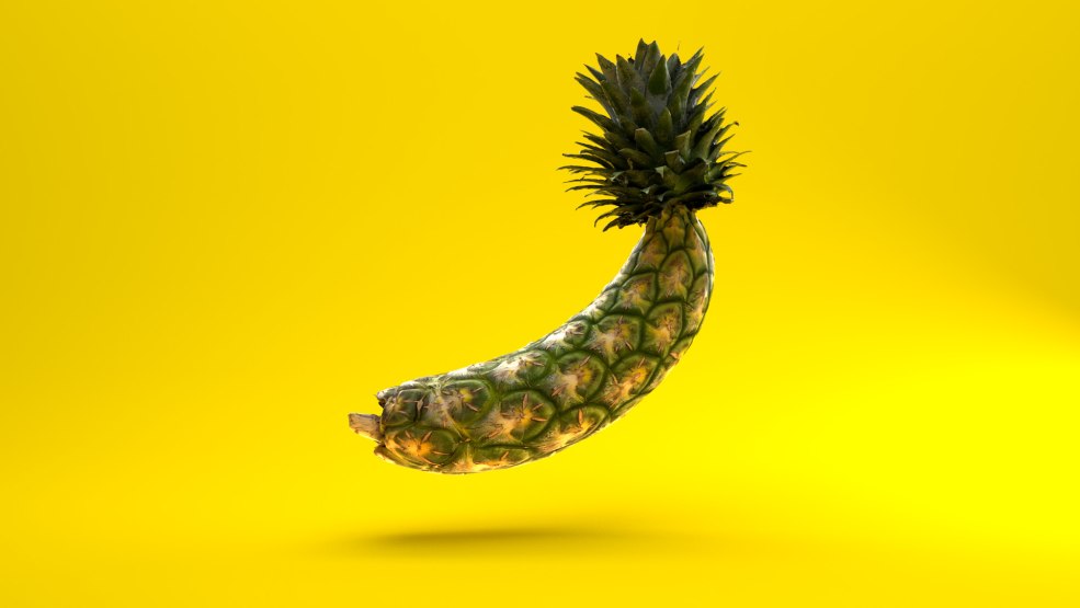Publicité d'ananas