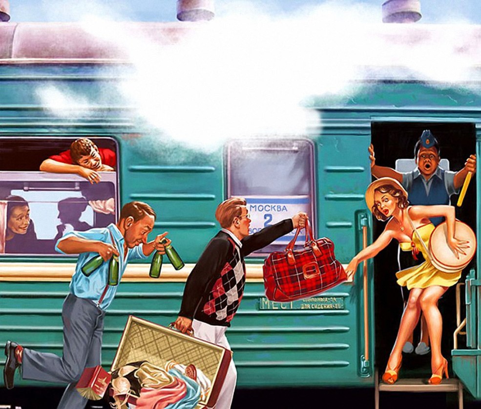 Jambes dans le train