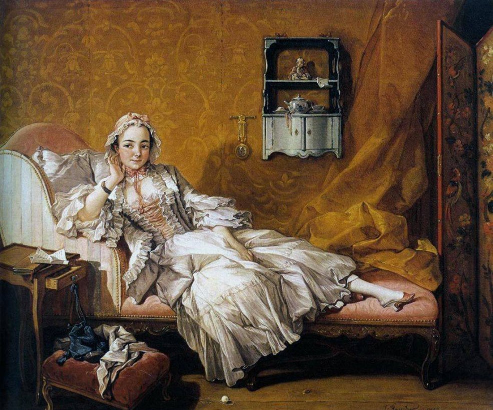 François Boucher Portrait de l'épouse de l'artiste Marie-Zhanna Buzo