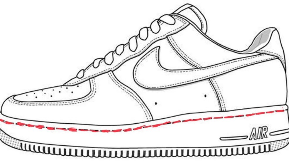 Dessin Nike Air Force 1
