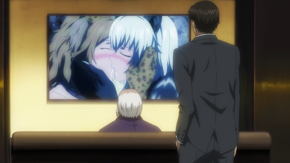 Terriens de baiser d'anime