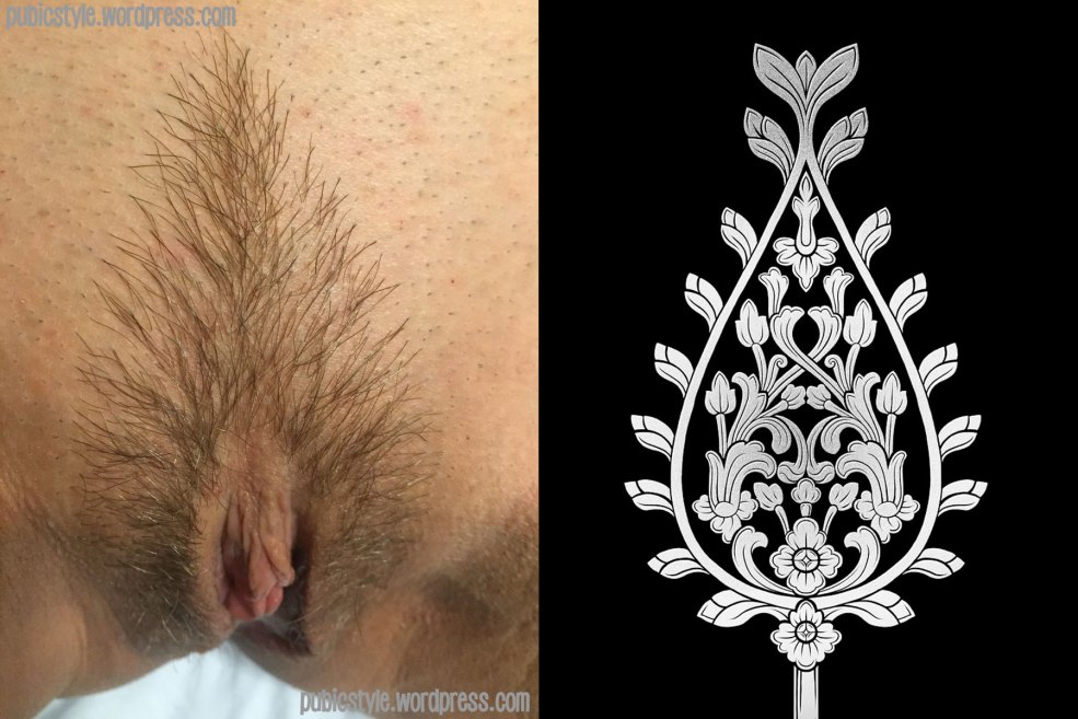 Eva est une femme Hary avec de très longs poils pubiens