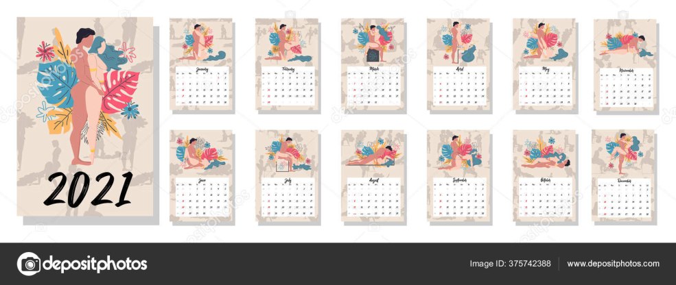 Beau calendrier pour 2021