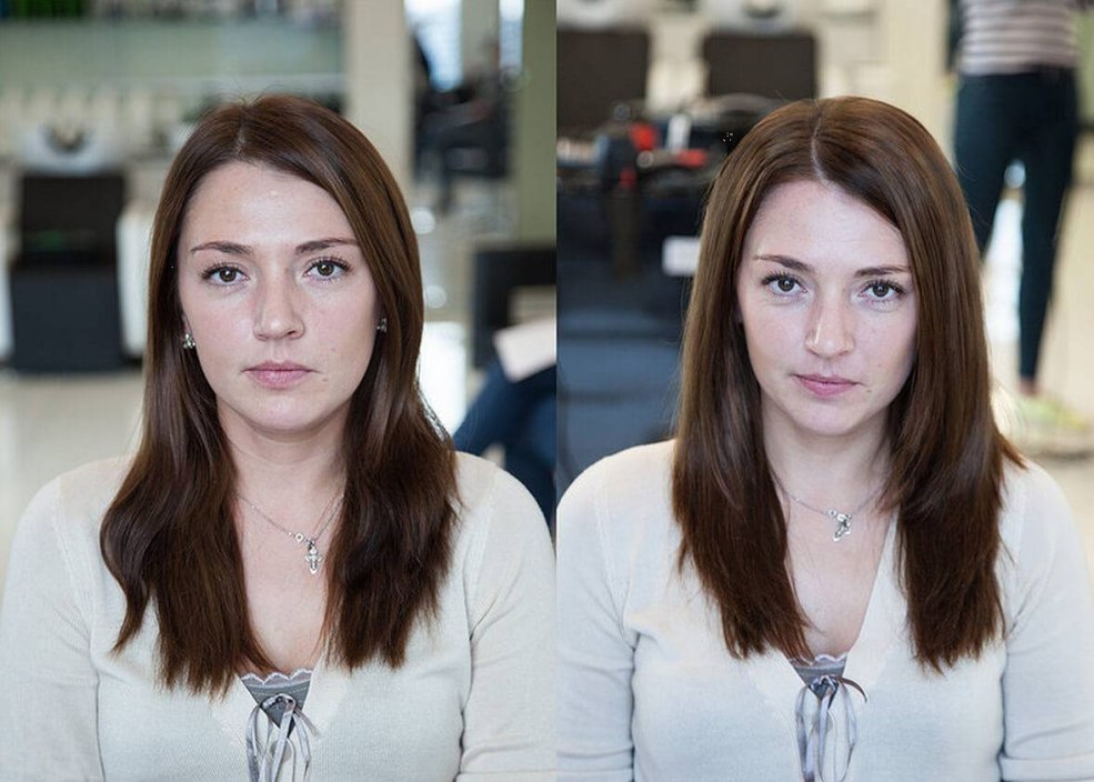 Cheveux raides sans volume