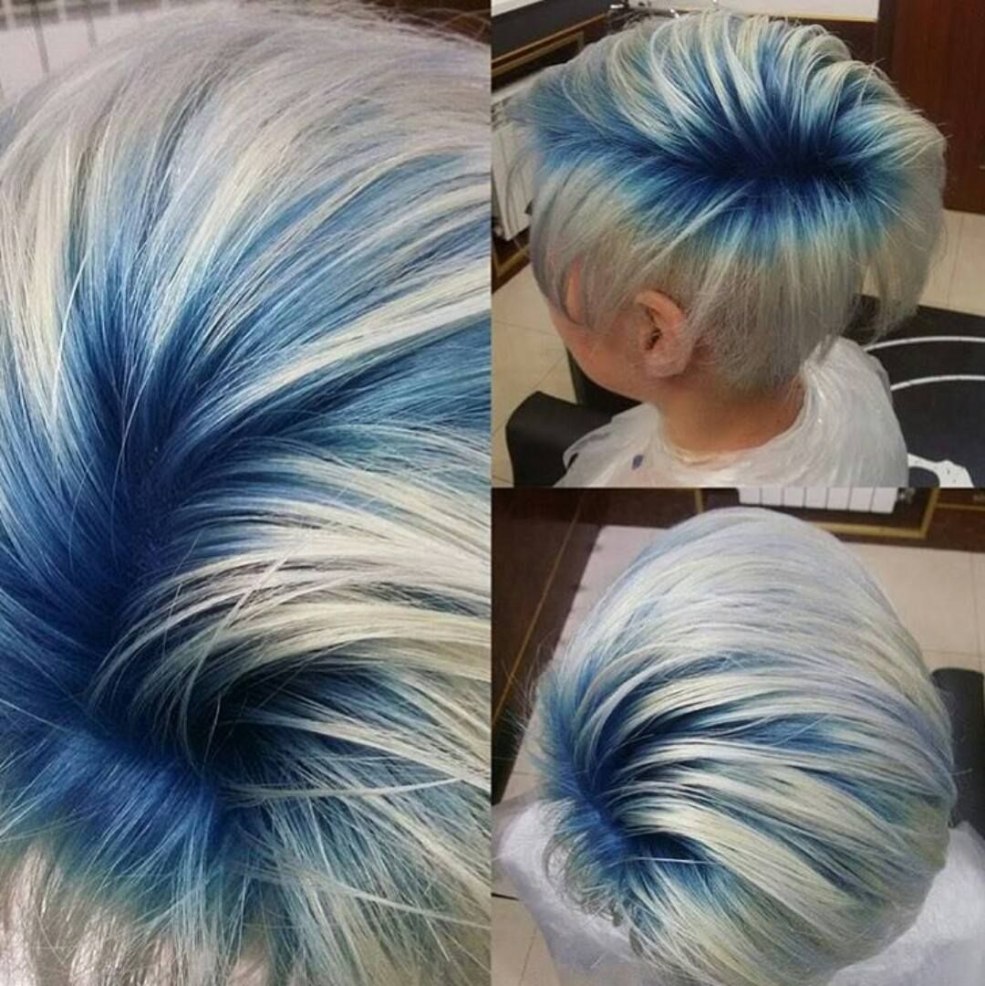 Pixie de coupe de cheveux courte avec front ouvert