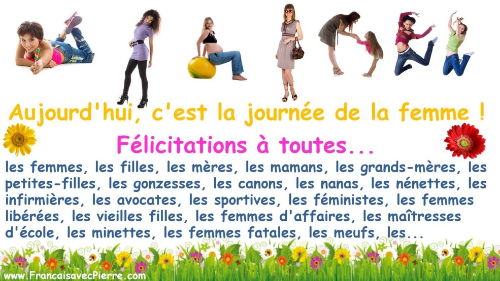 Le 8 Mars Felicitation