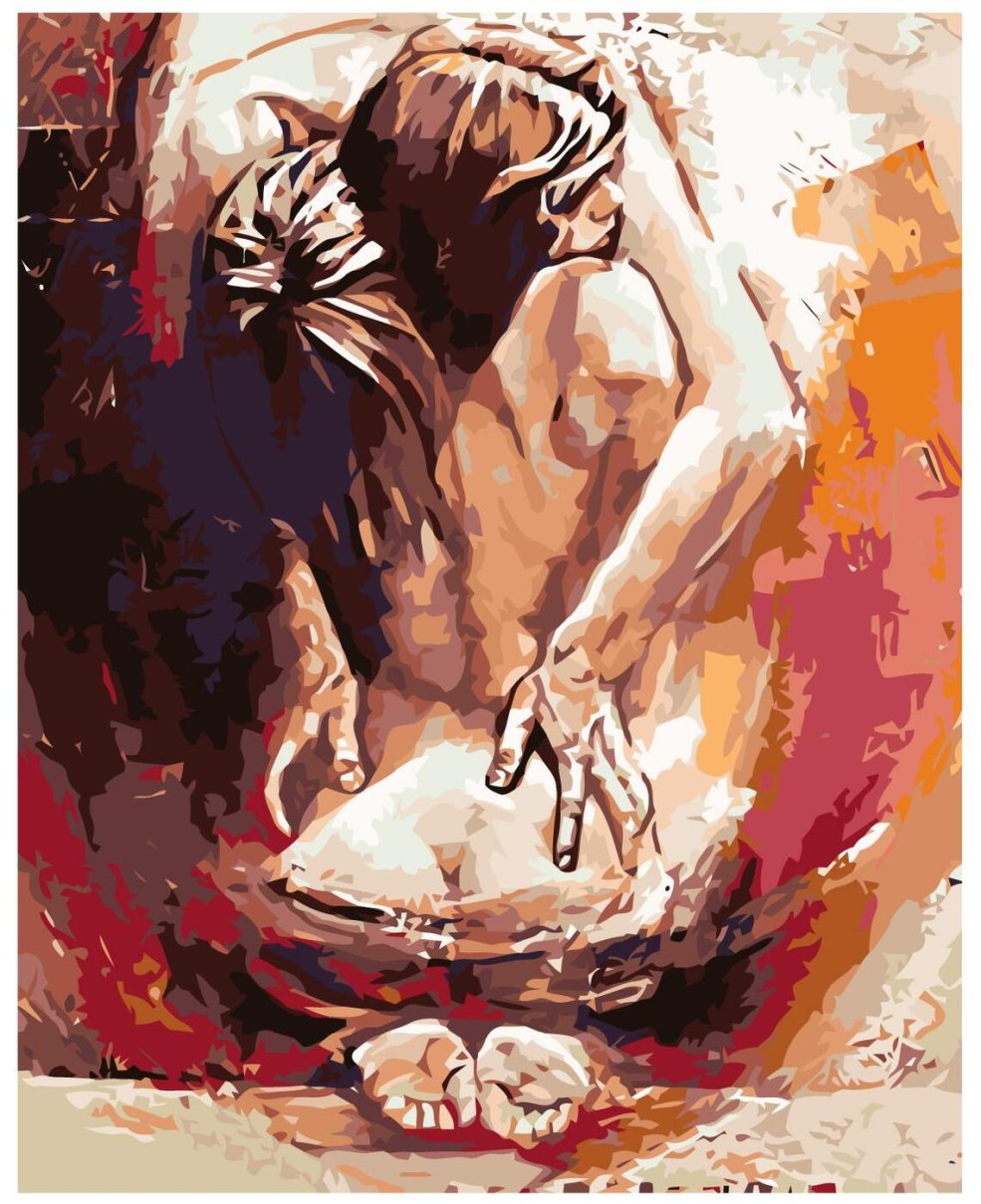 Femme sur le dessus