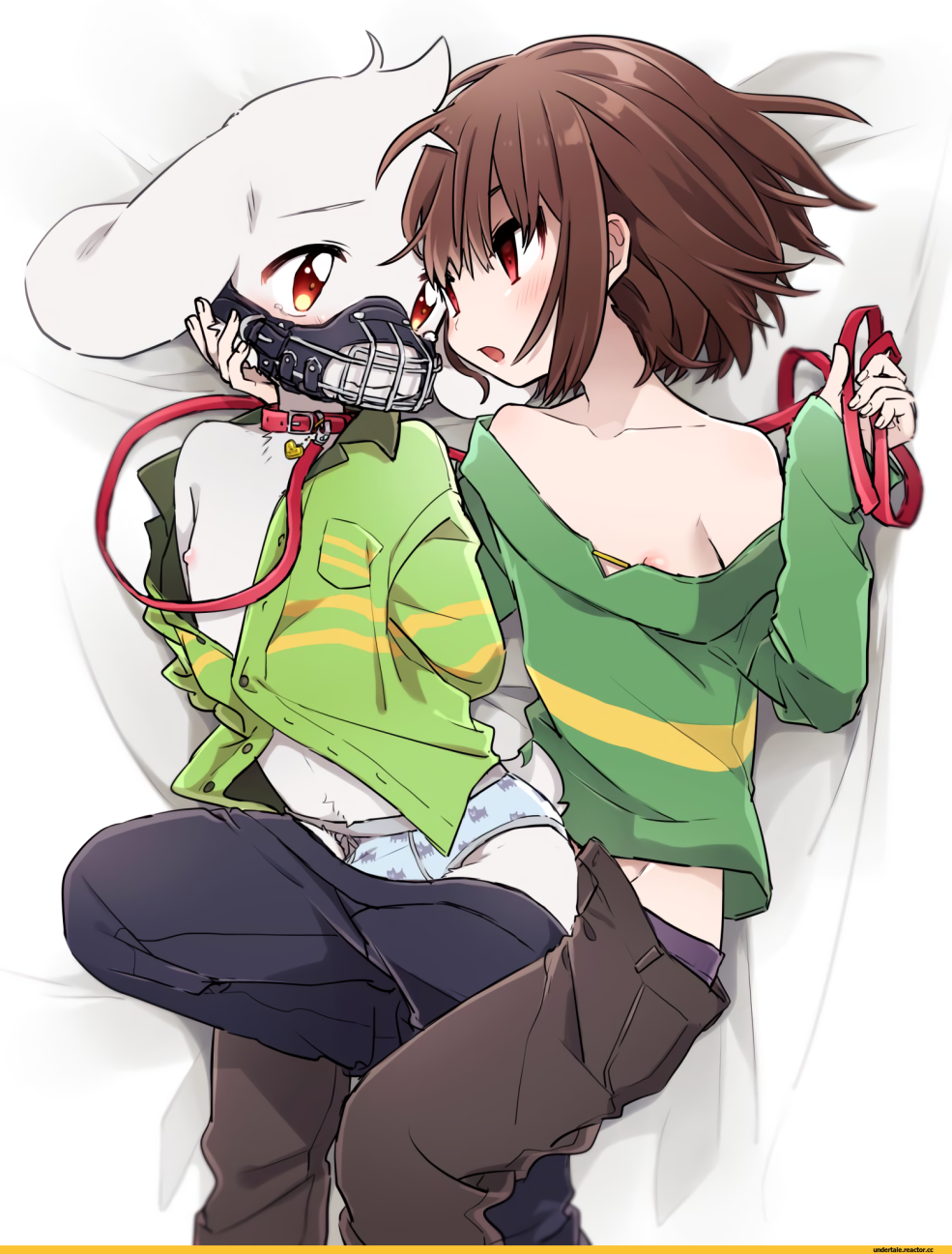 Mouffet et Frisk Undertale