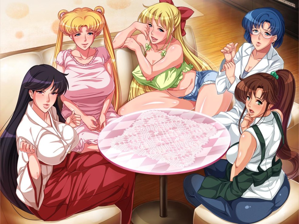 Sailormun harem hentai