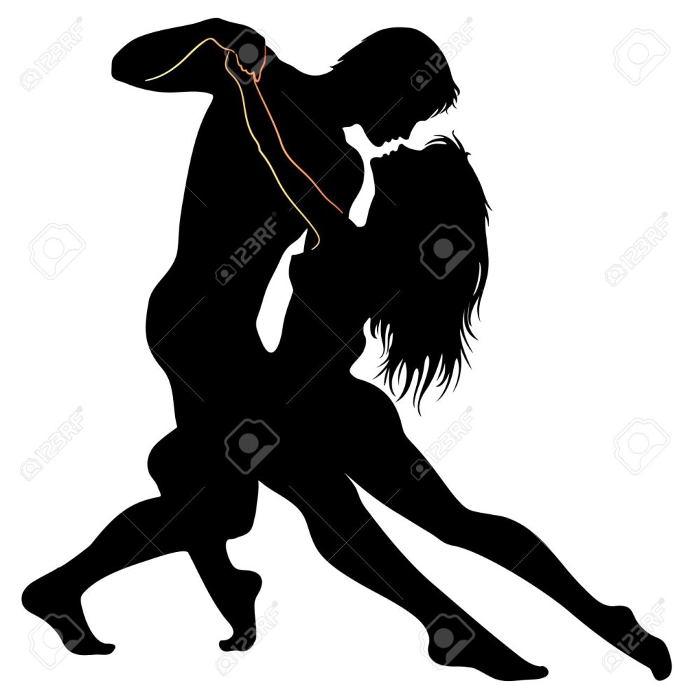 Belle silhouette de figure au coucher du soleil