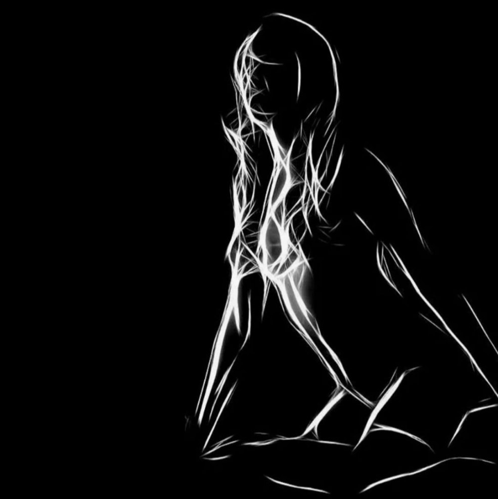 Club Silhouette Girl Debauchery Neon