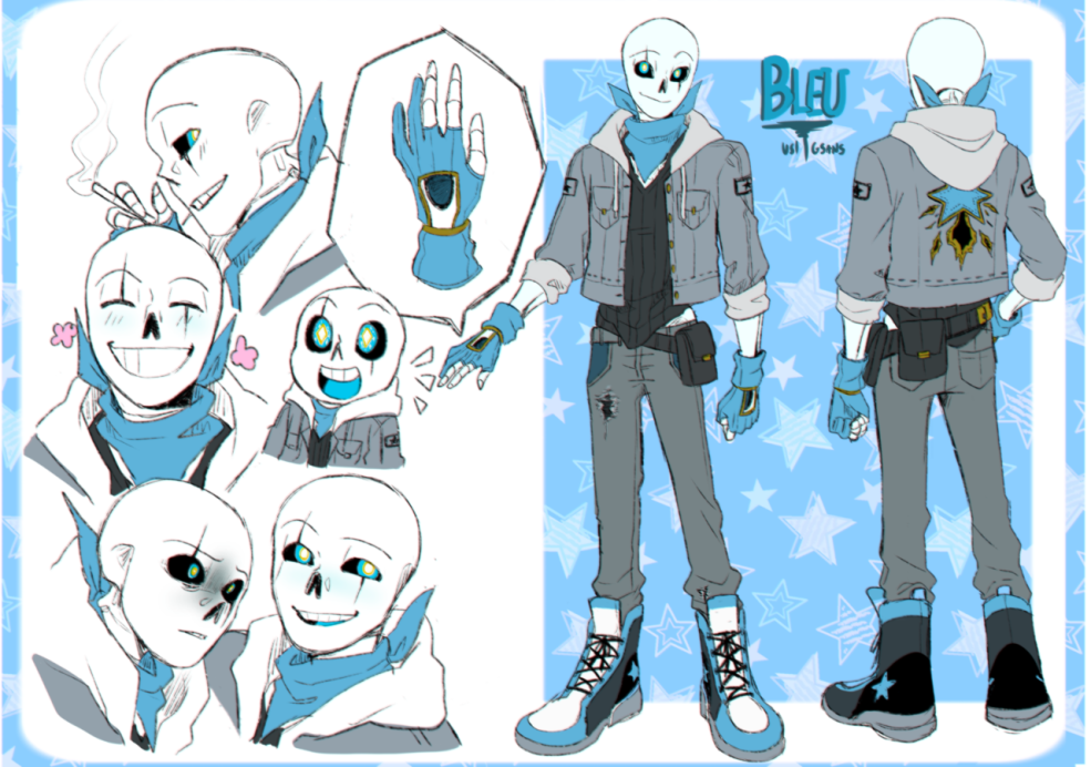 Gaster sans et blue sans