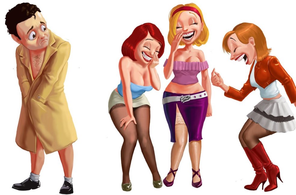 Caricature des copines