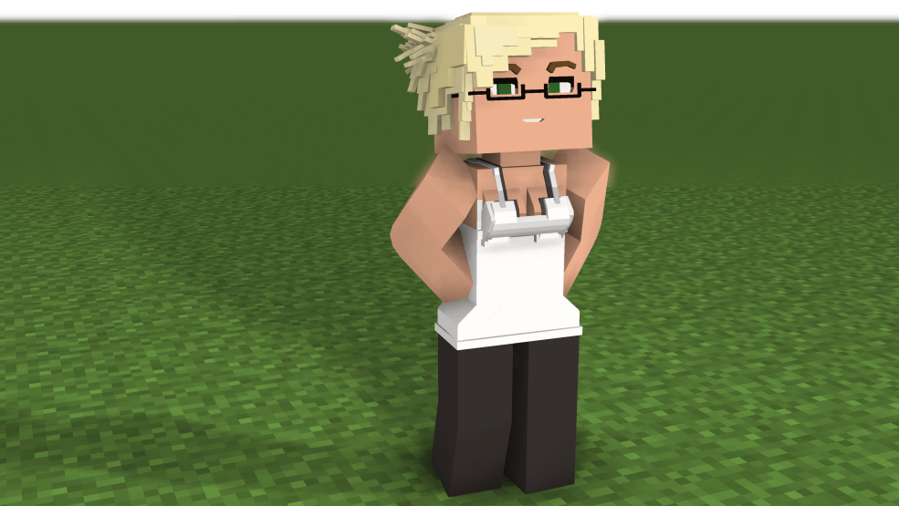 Fille dans Minecraft