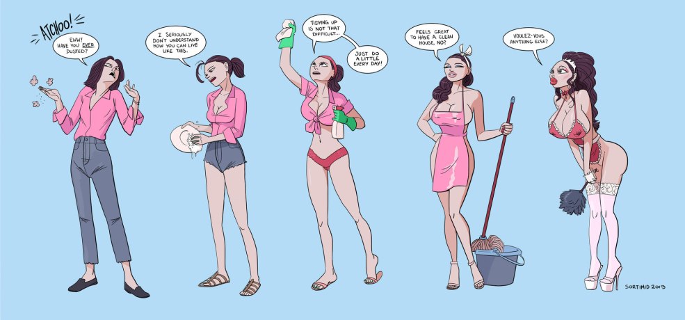 Bimbo Transformation Comics