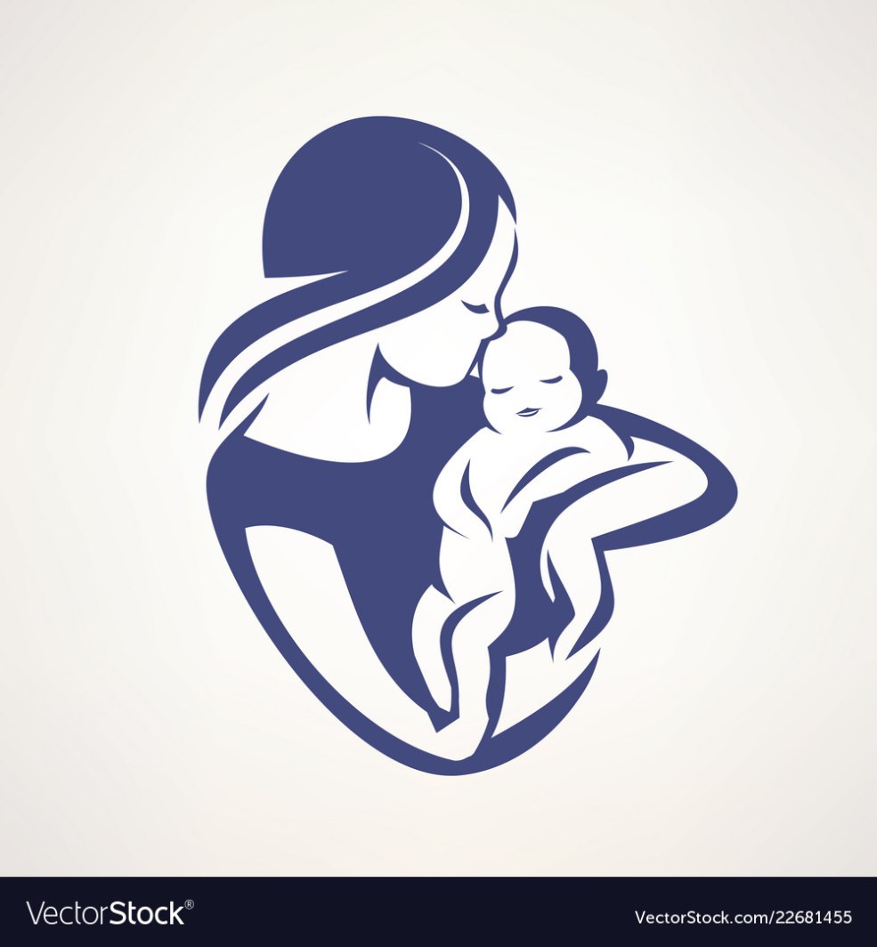Symbole de maman et d'enfant