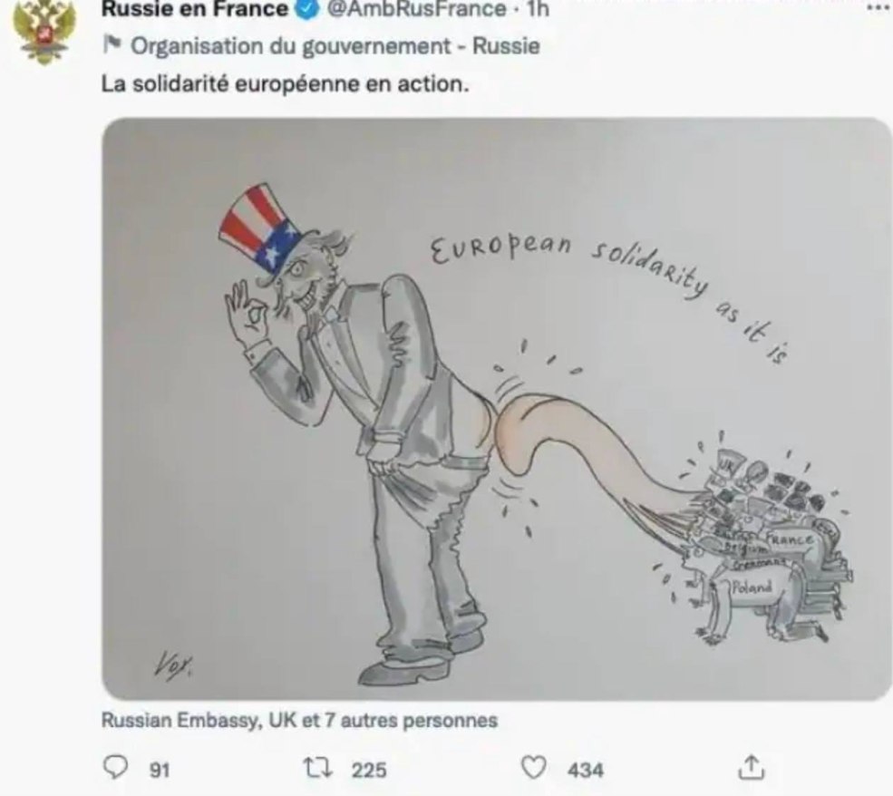 Caricatures pour les Russes