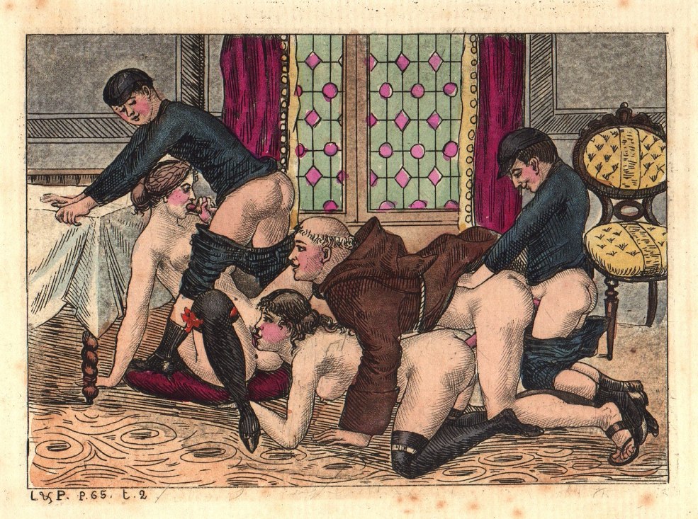 Dessins érotiques rétro fouettés