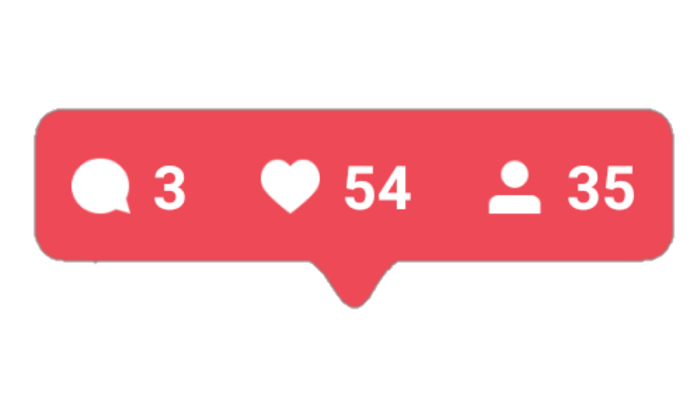 Comme l'icône sur Instagram