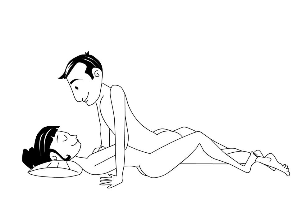 Pose érotique d'une grenouille