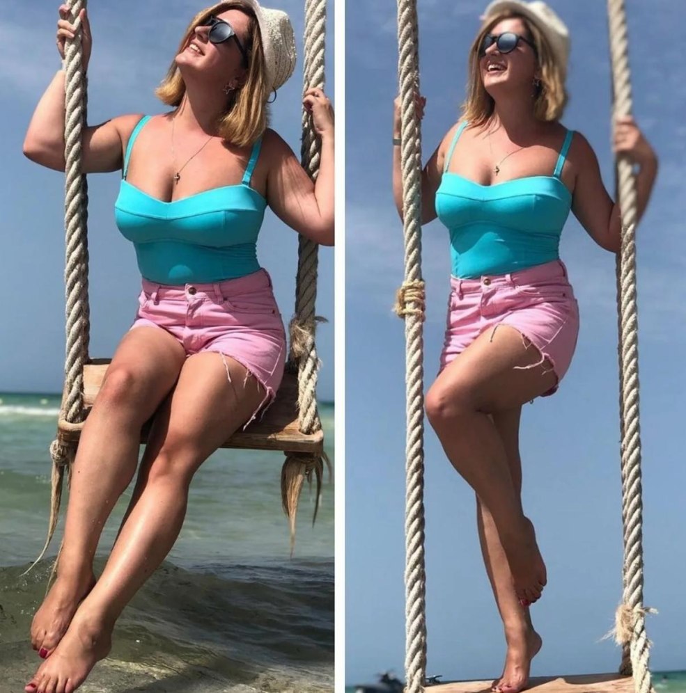 Anastasia denisova en maillot de bain