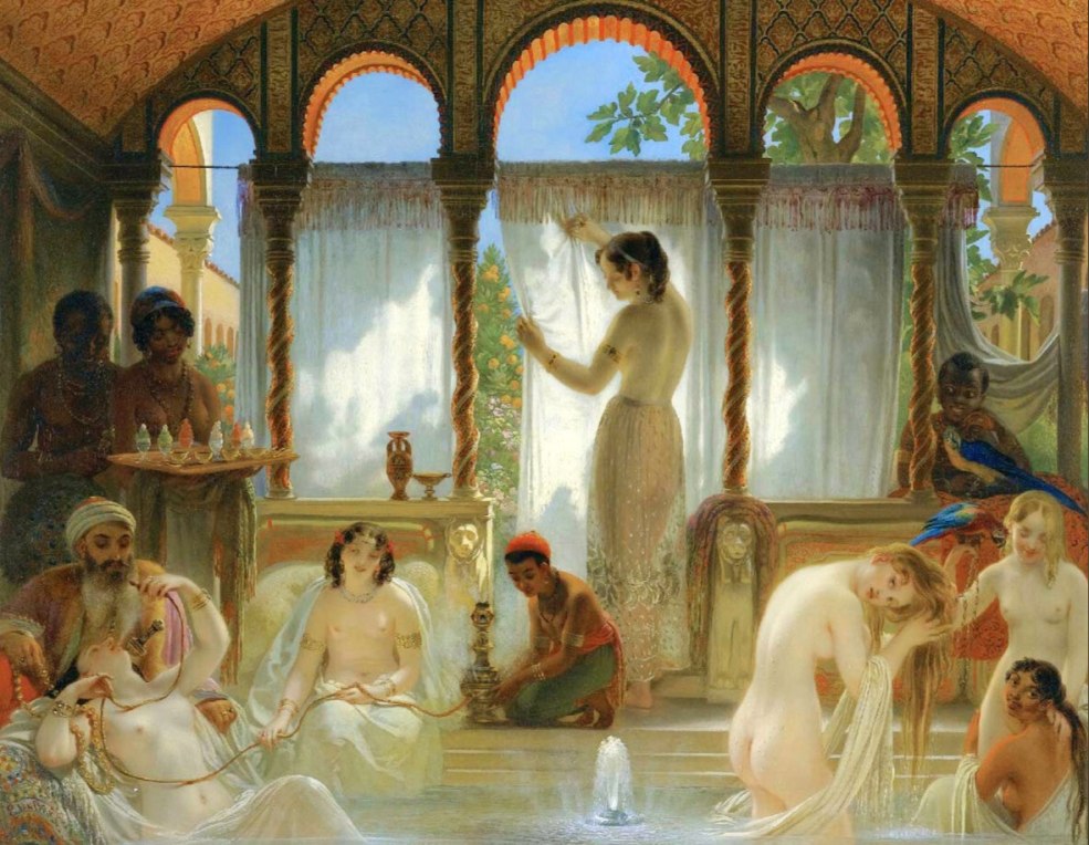 Basin Jean-Leon Jerome dans le harem