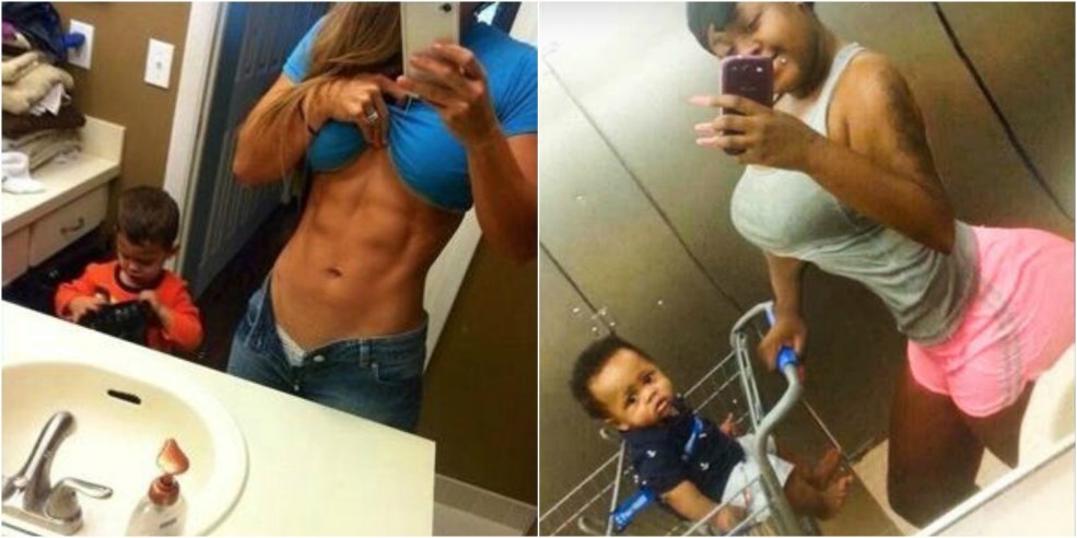 Selfies avec les enfants