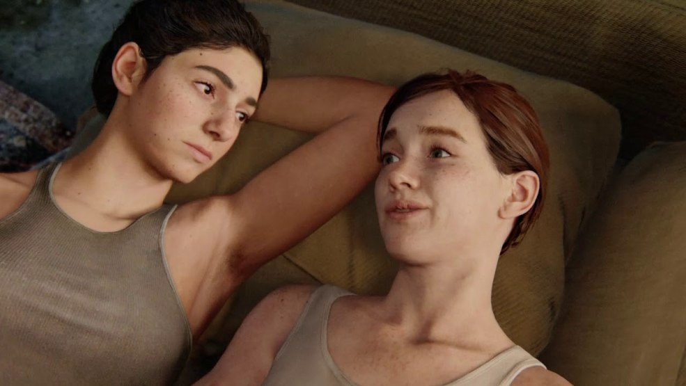 Le dernier d'entre nous Ellie et Dina Bed Scene